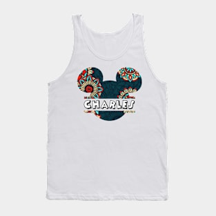 Charles Name With Seamless Pattern Tank Top